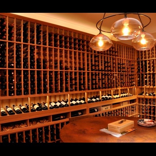 Residential Custom Wine Cellar – Display Row – Watermill New York Residential Custom Wine Cellar – Display Row – Watermill New York