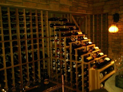 Waterfall Display Wine Room New Jersey Waterfall Display Wine Room New Jersey