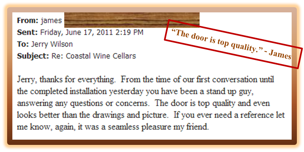 Wine Cellar Door - Top Quality