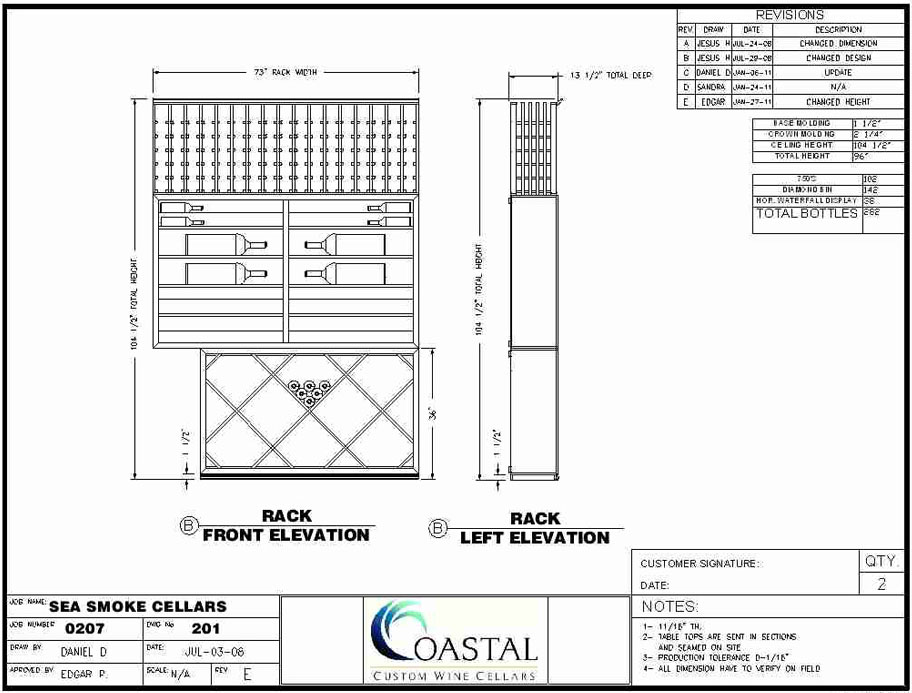 CAD Drawing Sea Smoke Wine Cellars