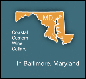 Coastal Custom Wine Cellars Builder of Wine Rooms in Baltimore, Maryland