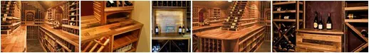 Cooperage Countertops for Impressive Custom Wine Cellar Designs