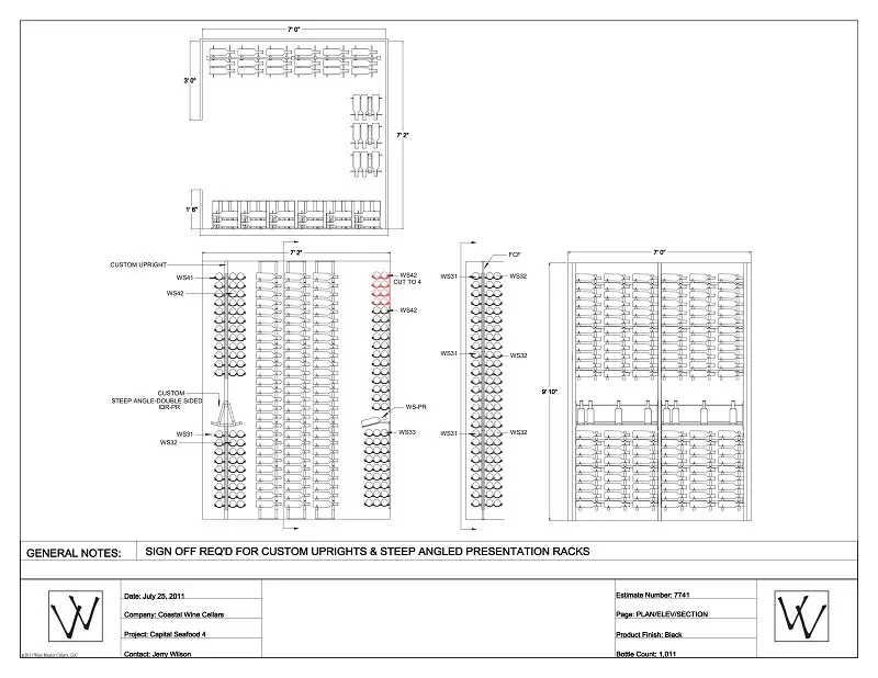 Commercial Wine Cellar Designers California - Get a FREE no obligation design TODAY!