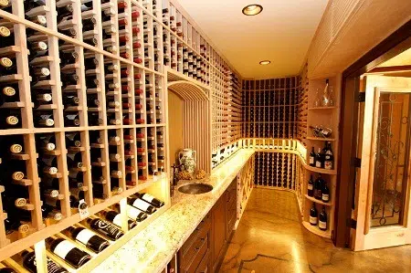 Finished Wine Cellar In Honolulu