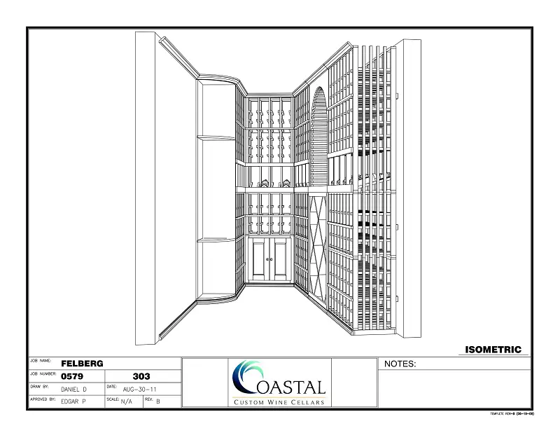 Work with us to create your own unique 3D Residential Wine Cellar Design today!