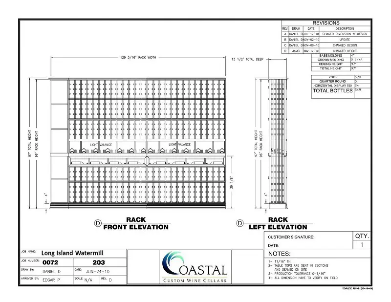 Start your own Residential Wine Cellar Builder Project Today with a FREE 3D Design Package