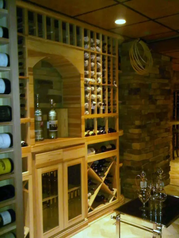 wine cellar new jersey arched display