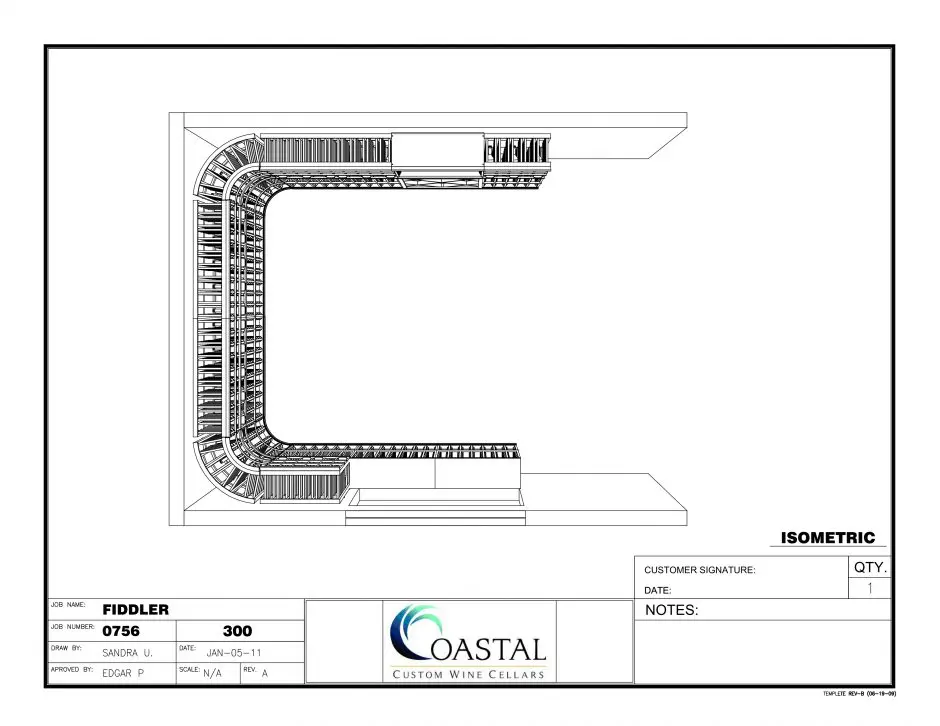 Wine Cellar Builders San Diego California, Renovation Project Before Construction Plan