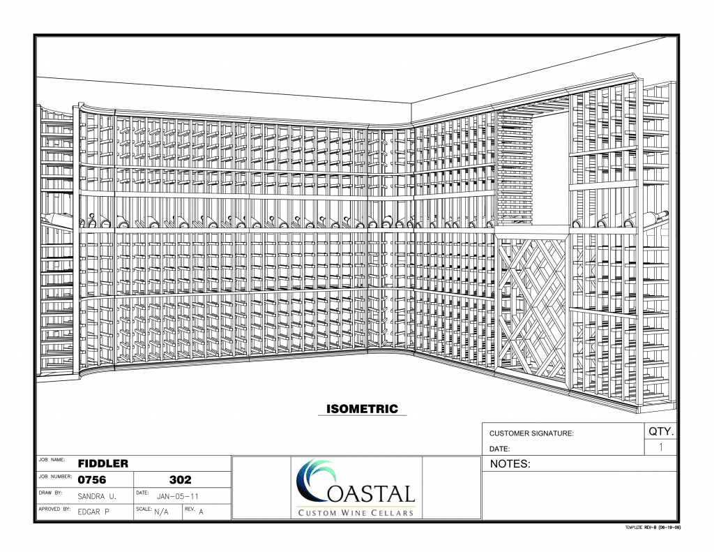 Wine Room Builders San Diego California, Renovation Project Before Construction 3D Design