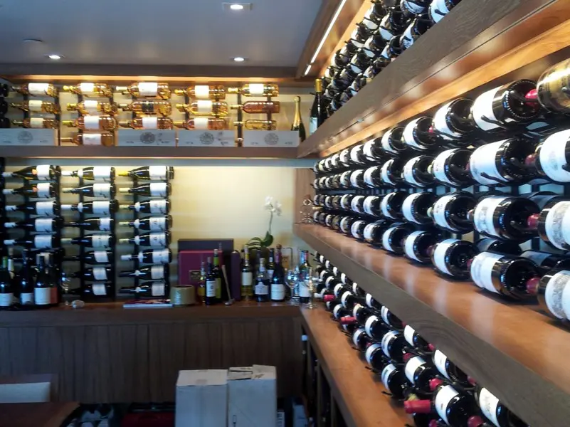 Malibu California Nikita Restaurant Commercial Wine Display