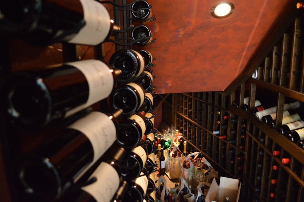 Custom Wine Cellars with Metal Wine Racks Flax Court Coto de Caza