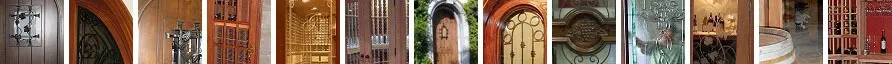 Chianti Wine Cellar Door in a Knotty Alder with a Rustic finish