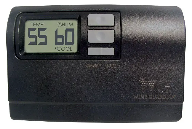 Wine Guardian Remote Interface Controller From Coastal Display Temperatures in Degress F or C
