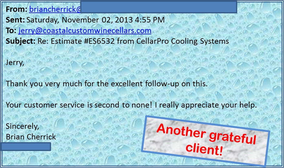 Coastal Custom Wine Cellars Client Review