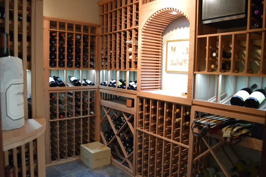 California Home Wine Cellar Finished Project - Laguna Beach