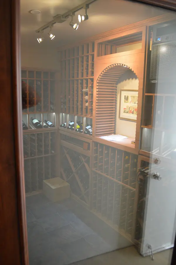 Looking Through the Glass Wine Cellar Door