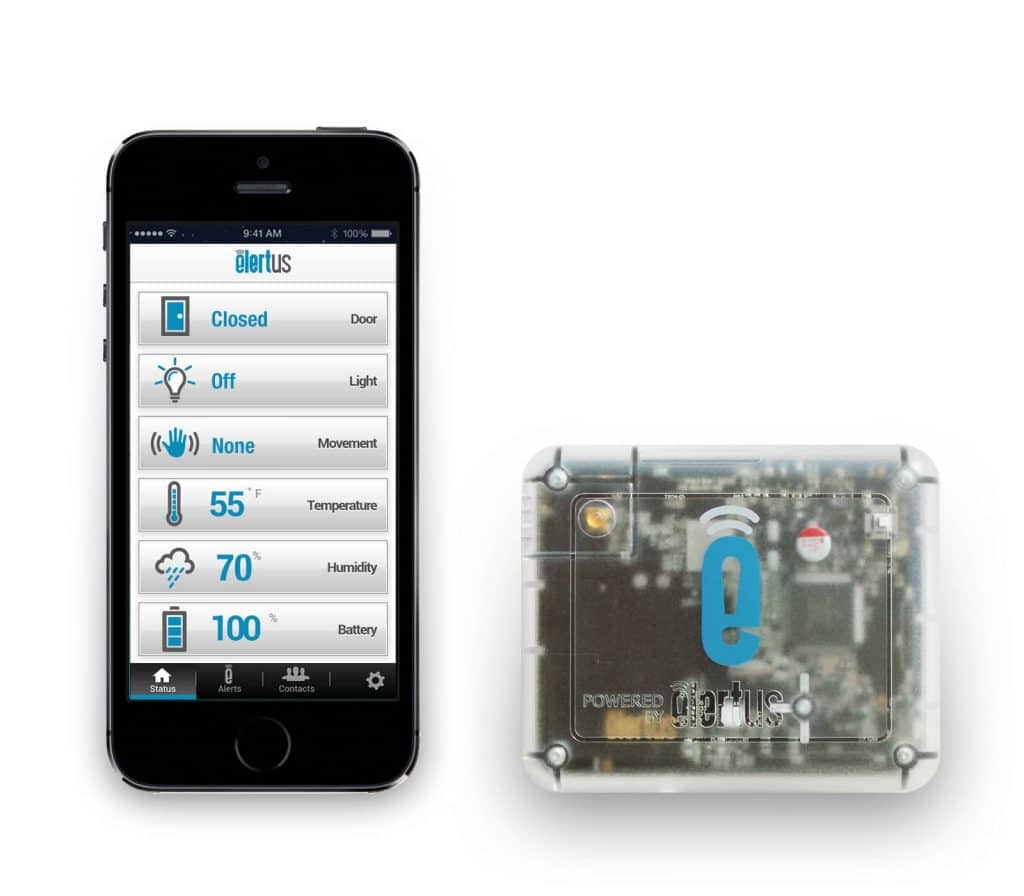 Elertus Temperature and Humidity Monitoring on iPhone