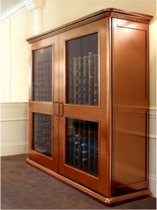 European Country Wine Cabinet by Le Cache in Provincial Cherry