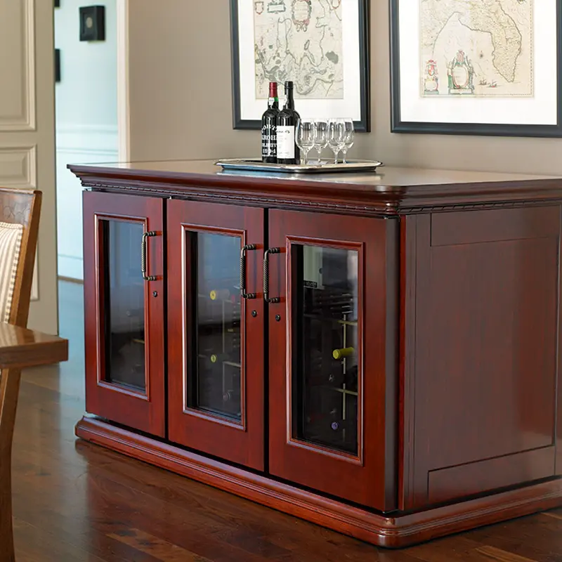 Contact us to get your own Le Cache Credenza wine cabinet today!