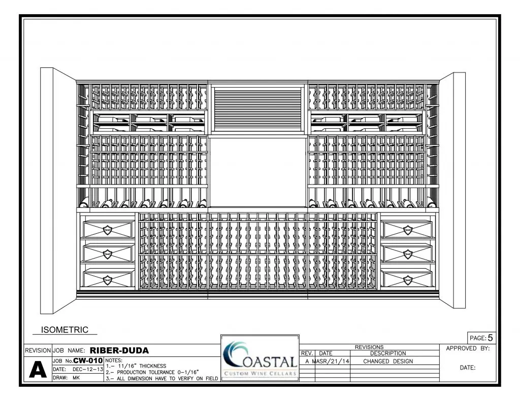 3D Wine Cellar Design