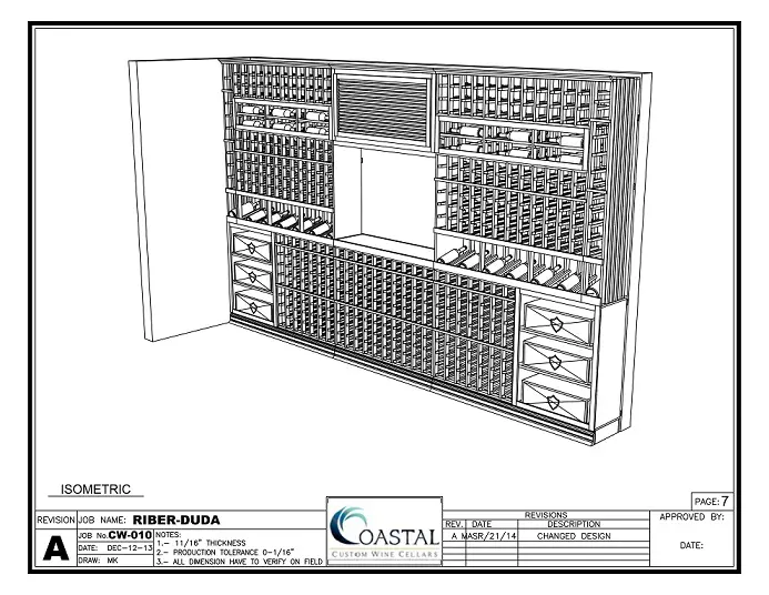 3D Wine Cellar Design by Coastal