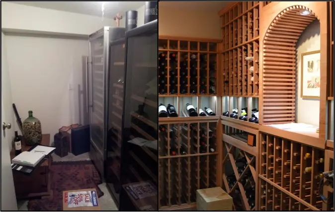 Learn more about this wine room conversion at a Laguna Beach residence