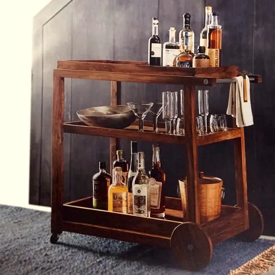 Le Cache Wine Furniture_Howell Bar Cart, #15526
