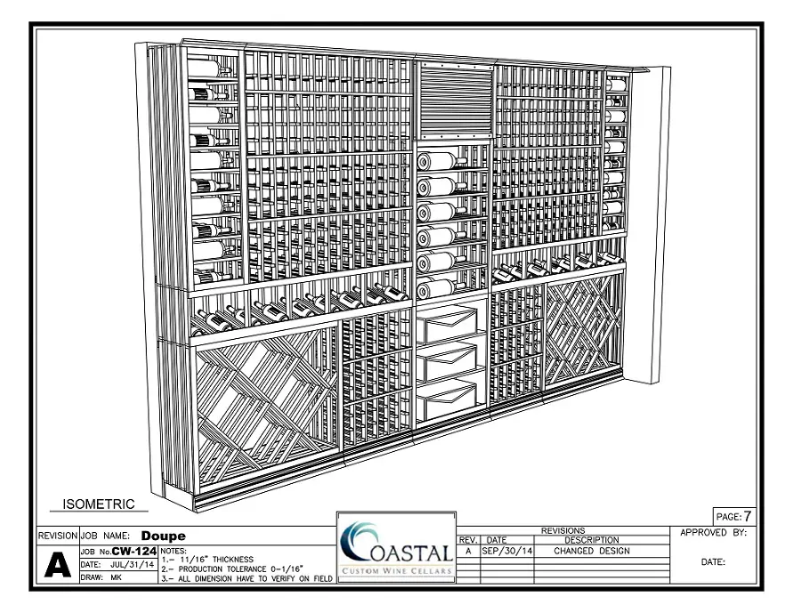 3D Wine Cellar Design by Coastal