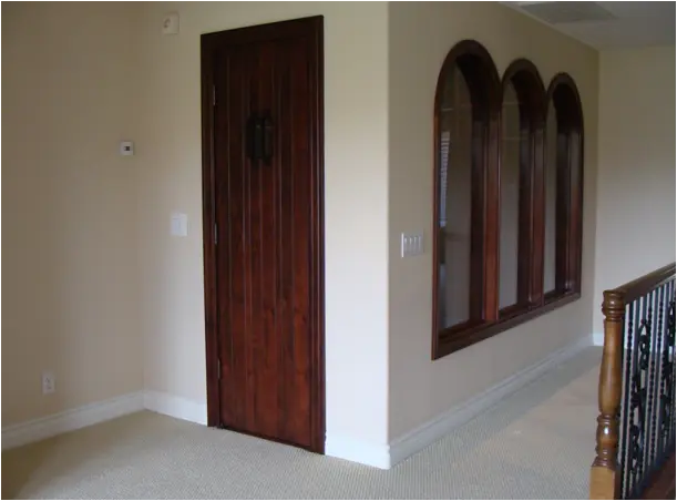 San Clemente custom wine cellar finished