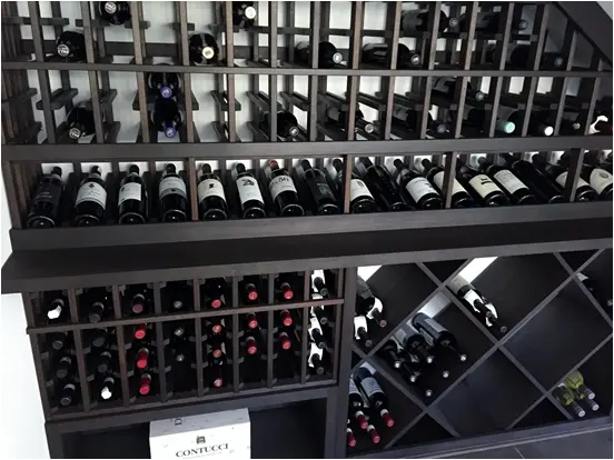 Playa Vista California wine cellar finished product