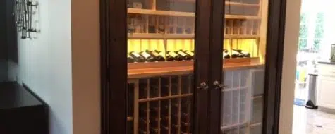 Niche conversion for residental custom wine cellar