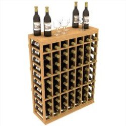 Individual Half Wine Rack with Table Top measuring 41 inches in height