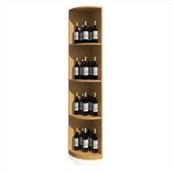 Solid Quarter Round Display Wine Rack measuring 74 inches in height