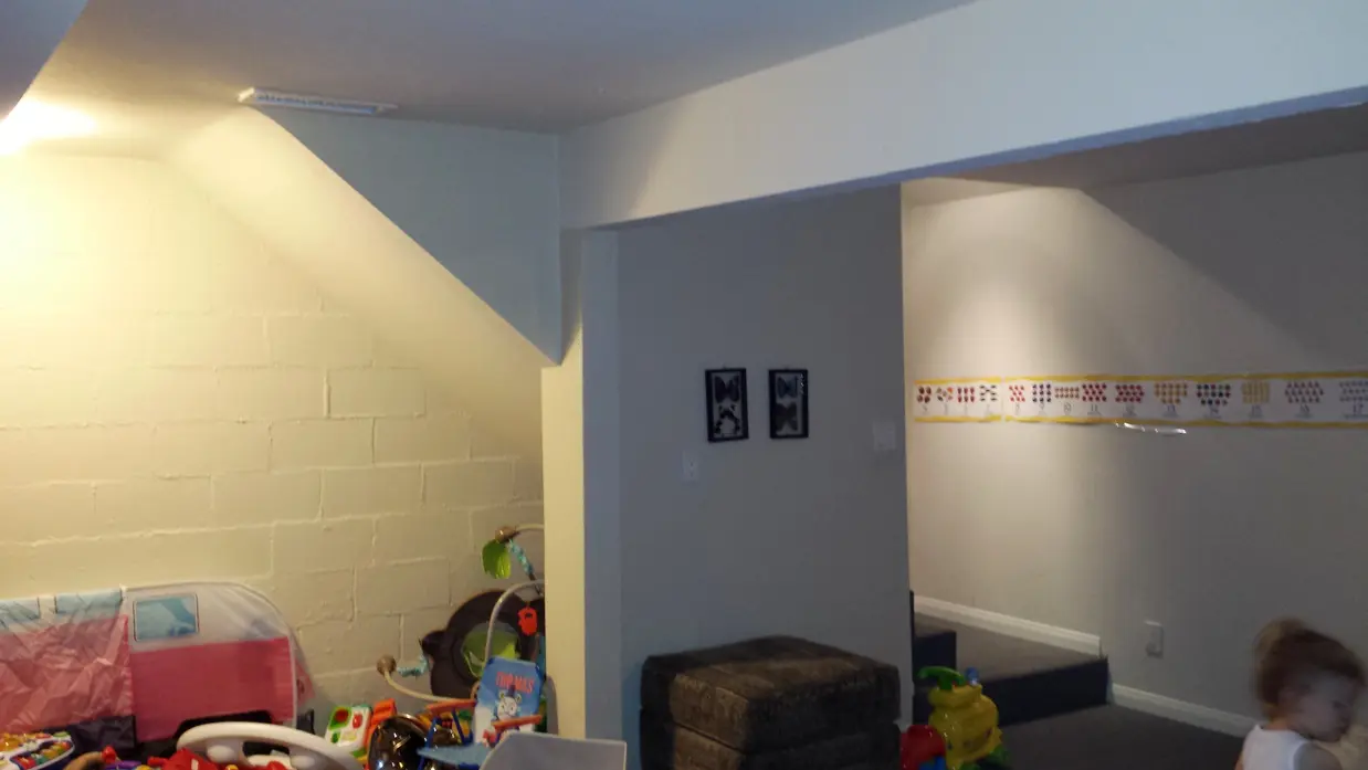 Basement Playroom Converted to a California Wine Cellar