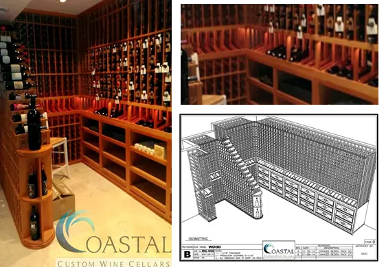 Villa Park, California custom wine storage design