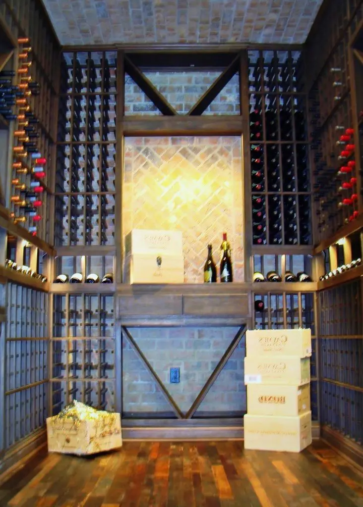 Newport Coast Beach California Wine Barrel Flooring Custom Wine Cellar