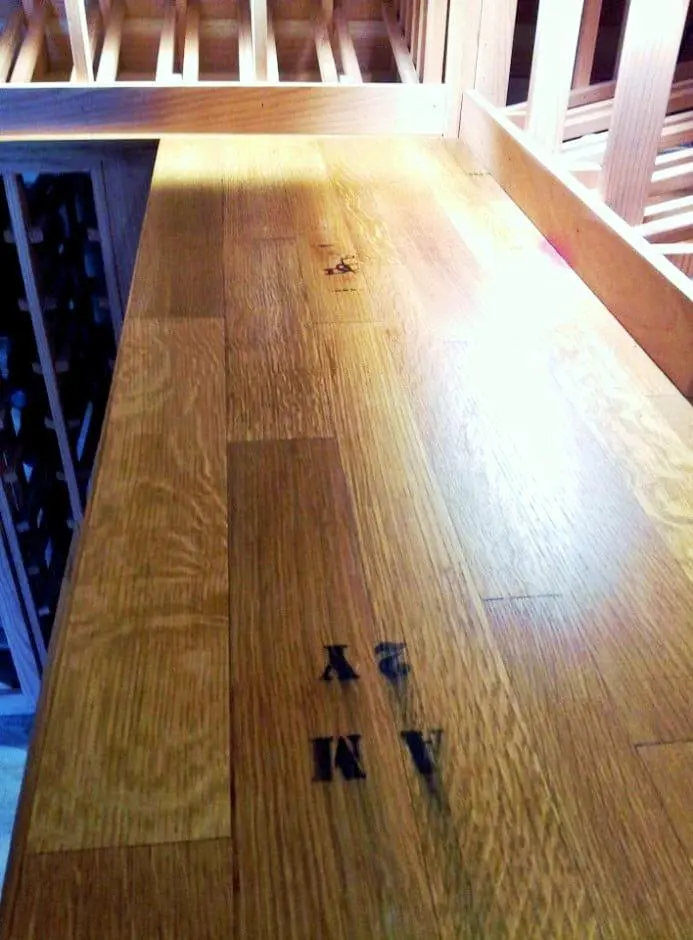 Stave Wine Barrel Tabletop for Wine Cellars