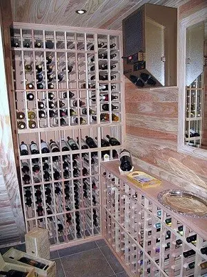 WhisperKOOL XLT Wine Cooling Unit Installed in a Home Wine Cellar