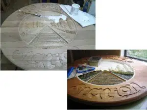 Wine Barrel Carvings from Coastal Custom Wine Cellars