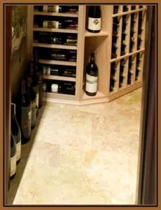 Cork Wine Cellar Flooring