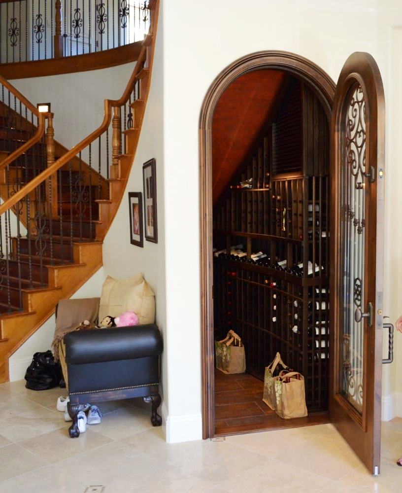 Elegant Custom Wine Cellar Door