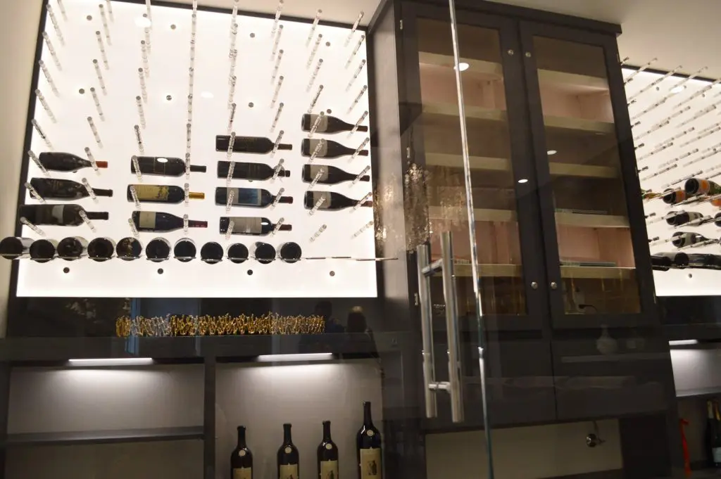 Wall-Mounted Commercial Wine Racks 