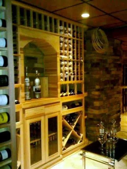 Upgraded Custom Home Wine Cellar in New Jersey 