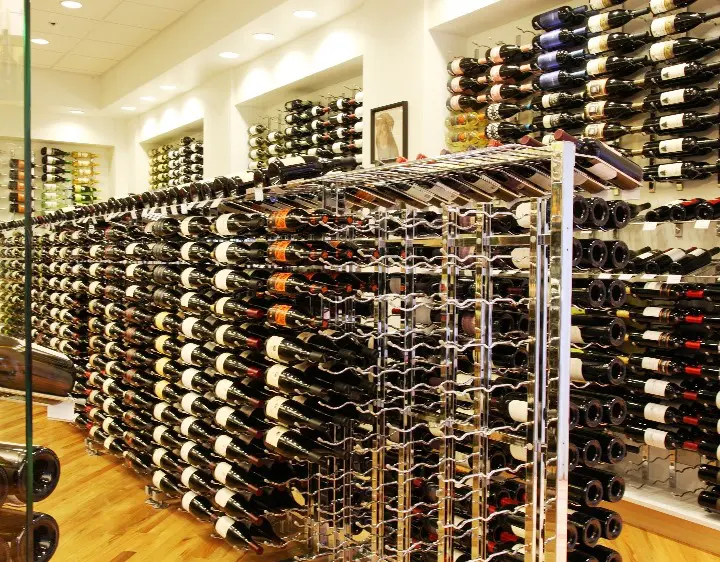 Elegant Commercial Wine Storage Display