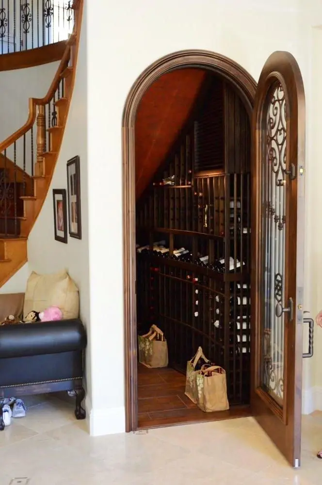 Elegant Custom Wine Cellar Door by Coastal Custom Wine Cellars