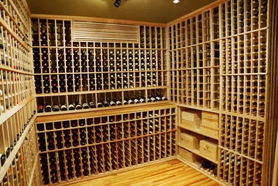 Completed Custom Wine Cellar in Orange County California