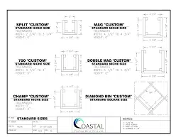 Sized of Wine Rack Openings