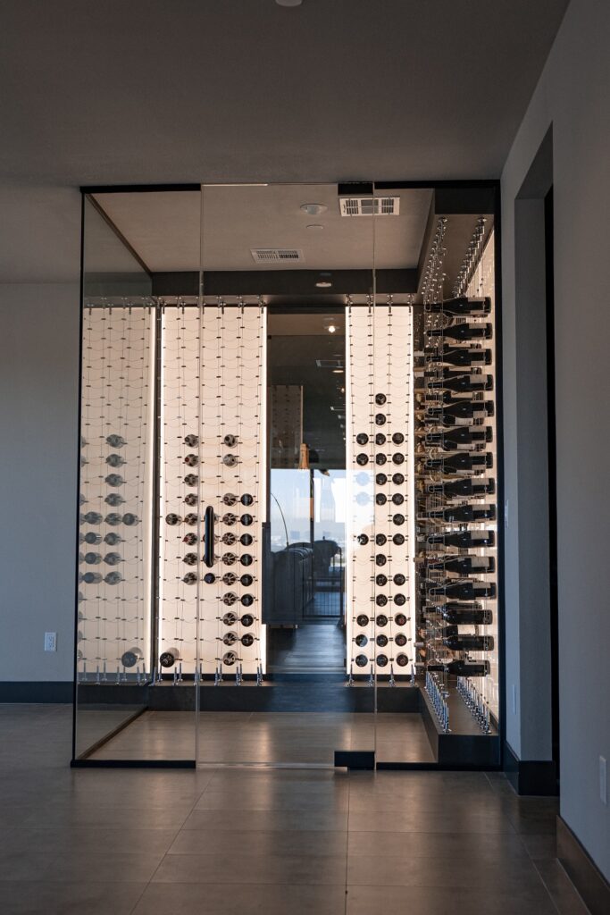 Click here to learn more about modern wine cellar design.