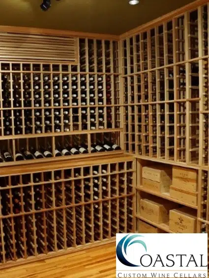 Elegant Orange County Custom Wine Cellar on a Budget