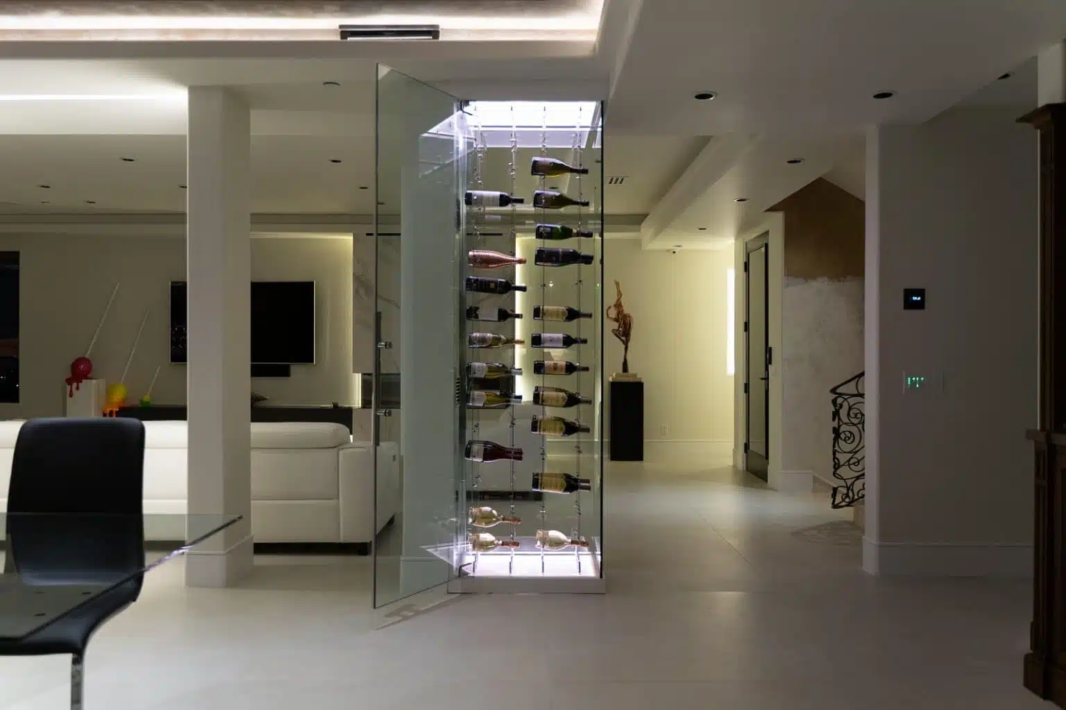 Glass Wine Cellars Made By Coastal Custom Wine Cellars